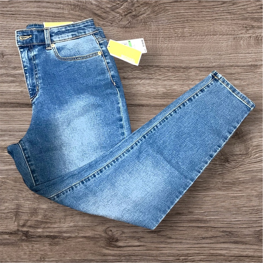 Michael Kors, High Rise Skinny  Blue Jeans